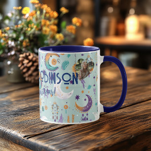 Boho-Chic-Individualisierte Tasse mit himmlischen