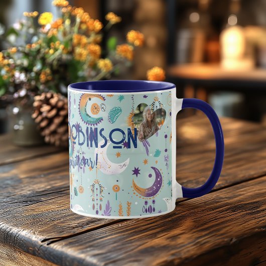 Boho-Chic-Individualisierte Tasse mit himmlischen