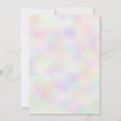 Boho Chic Iridescent Eiffel Tower Paris Sweet 16 Einladung (Rückseite)