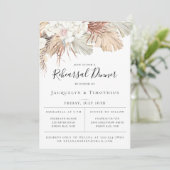 Boho-Chic Jungle Botanische Probe Abendessen einla Ankündigung (Stehend Vorderseite)
