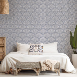 Boho Chic Leaf Scallop Tapete