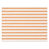 Boho Chic Lebendige Orange Streifen Frühling & Som Tischdecke (Vorderseite (Horizontal))
