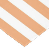 Boho Chic Lebendige Orange Streifen Frühling & Som Tischdecke (Schrägansicht)