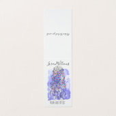 Boho Chic Lila Bridge Friseur Wasserfarben Visitenkarten (Außenseite Aufgefaltet)