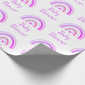 Boho Chic Lila Rainbow-Musterpapier Geschenkpapier (Ecke)