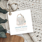 Boho Chic Macrame Watercolor Bag Geschenktasten Geschenkanhänger
