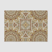 Boho Chic Mandala Muster in Earth Tones Seidenpapier (Vorderseite)