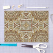 Boho Chic Mandala Muster in Earth Tones Seidenpapier (Handwerk)