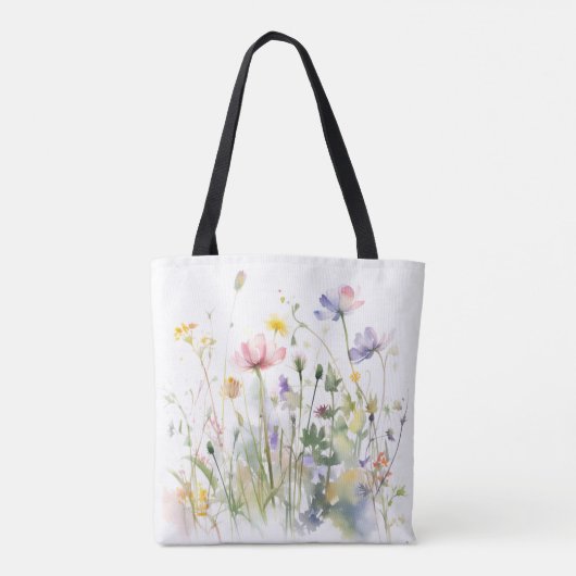 Boho Chic mehrfarbig, florfrei-spiralförmig Tasche (Rückseite)