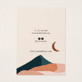 Boho Chic Minimal Earring Juwelier Display Card (Rückseite)