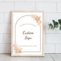 Boho Chic Minimalistisch Custom Sign Poster