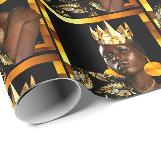 "Boho Chic mit afrikanischem Flair" Geschenkpapier (Rolleneckpunkt)