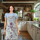 Boho Chic mit Dreamcatcher Mandala Crescent Moon Schürze