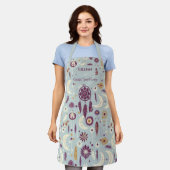 Boho Chic mit Dreamcatcher Mandala Crescent Moon Schürze (Getragen)