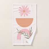 BOHO Chic Mit Monogramm Name Pastel Minimalistisch Badhandtuch Set (Handtuch)