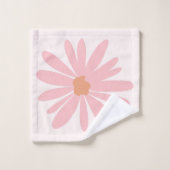 BOHO Chic Mit Monogramm Name Pastel Minimalistisch Badhandtuch Set (Waschlappen)