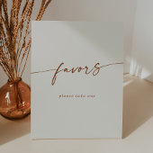 Boho Chic Moderne Bohemische Creme-Gastgeschenke H Sockelschild