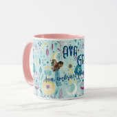 Boho chic moons and lanterns in turquoise and gold tasse (Vorderseite Links)