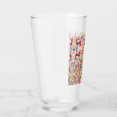 Boho-Chic-Muster im russischen Stil Glas (Rechts)