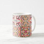 Boho-Chic-Muster im russischen Stil Kaffeetasse (VorderseiteRechts)