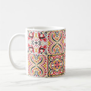 Boho-Chic-Muster im russischen Stil Kaffeetasse