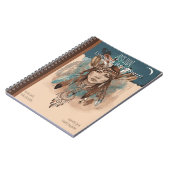 Boho Chic Native Spirit - Feathers, Dreamcatchers Notizblock (Linke Seite)