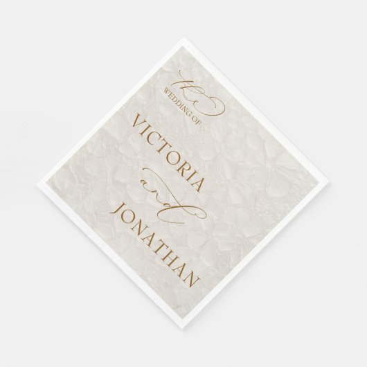 Boho Chic Neutral Brown Elegant Serviette (Ecke)