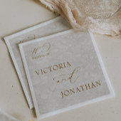 Boho Chic Neutral Brown Elegant Serviette