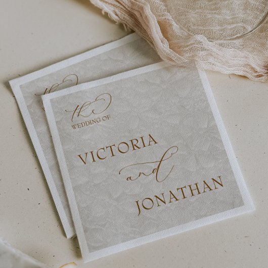 Boho Chic Neutral Brown Elegant Serviette