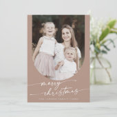 Boho Chic Neutral Foto Boho Weihnachten (Stehend Vorderseite)