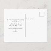 Boho Chic New Place zum Anrufen von Zuhause Moving Ankündigungspostkarte (Rückseite)