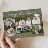 Boho Chic Olive Green Foto Boho Frohe Weihnachten
