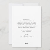 Boho Chic Olive Green Foto Boho Weihnachten (Rückseite)