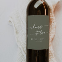 Boho Chic Olive Green jubelt Liebe Hochzeit