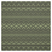 Boho Chic Olive Green Pattern Stoff (Muster)