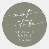 Boho Chic Olivgrün Minze zu sein Gutes Sticker (Vorderseite)