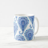 Boho Chic Paisley Seamless Oriental Kaffeetasse (VorderseiteRechts)