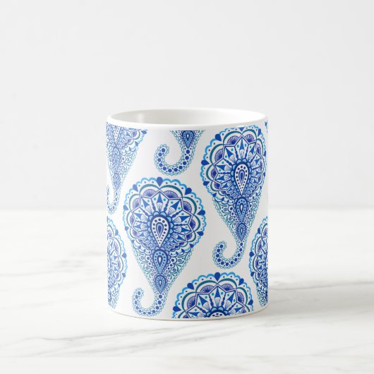 Boho Chic Paisley Seamless Oriental Kaffeetasse (Mittel)