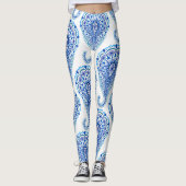 Boho Chic Paisley Seamless Oriental Leggings (Vorderseite)