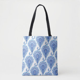 Boho Chic Paisley Seamless Oriental Tasche