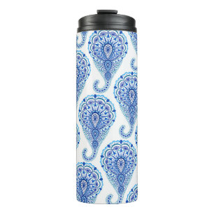 Boho Chic Paisley Seamless Oriental Thermosbecher