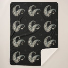 Boho Chic Paisley Seamless Pattern Sherpadecke