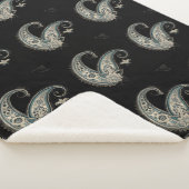Boho Chic Paisley Seamless Pattern Sherpadecke (3/4)