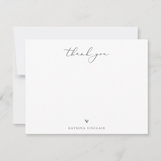 Boho Chic Palm Leaf Vielen Dank Mitteilungskarte (Vorderseite)