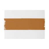 Boho Chic Pampas Grass Floral Wedding Einladungsbanderole (Rückseitenbeispiel)