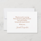 Boho Chic Pampas Grass getrocknete Palmen vielen D Mitteilungskarte (Rückseite)