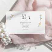 Boho chic Pastel Blume Hochzeit Platzkarten