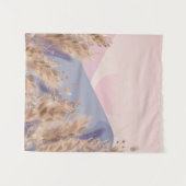 Boho Chic Pastel Pampas Grass Landschaft Natur Wandteppich (Vorderseite (Horizontal))