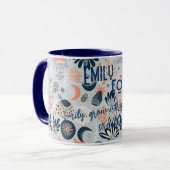 Boho Chic personalisierte Umarmung mit Himmelsflor Tasse (Vorderseite Links)