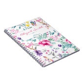 Boho Chic Personalisiertes Notebook Notizblock (Rechte Seite)